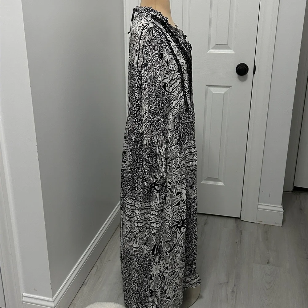 Taking Shape Natural Paisley Boho Dress Print Fireworks